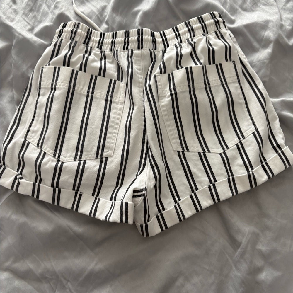 Forever 21 Striped High Waist Shorts